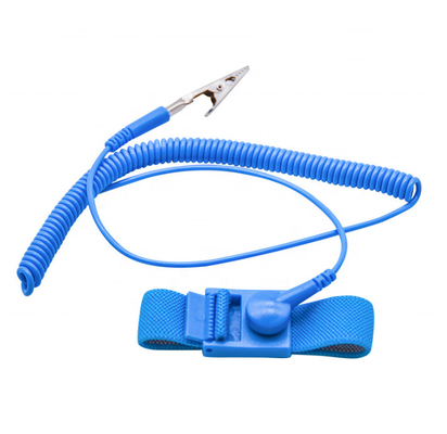 Wholesale Cleanroom Type Blue Color ESD Antistatic Wrist Strap For Cleanroom